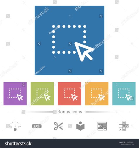 Drag Drop Operation Flat White Icons Stock Vector Royalty Free