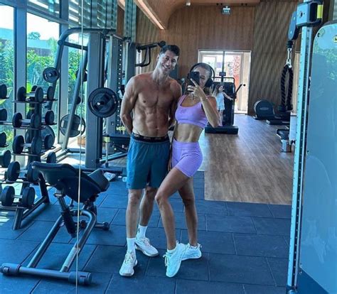 Barcelona Star Robert Lewandowski Posed Shirtless With His Wife Ana At