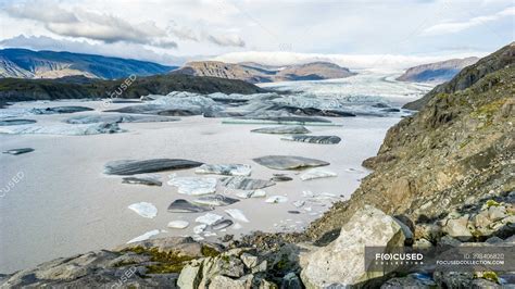 Hoffellsjokull glacier, Natnajokull National Park; Hornafjordur, Eastern Region, Iceland ...