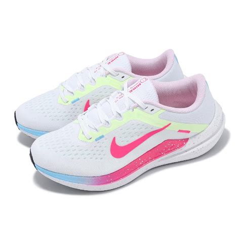 Nike 耐吉 慢跑鞋 Wmns Air Winflo 10 R 女鞋 白 粉 透氣 回彈 路跑 運動鞋 Fz3973 100