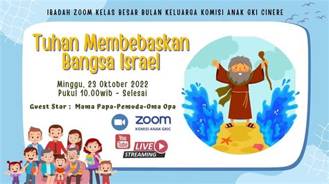 Ibadah Sekolah Minggu GKI Cinere Minggu 23 Oktober 2022 Live