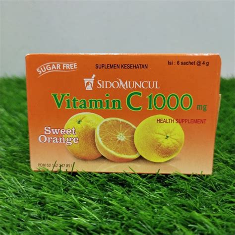 Vitamin C Mg Sidomuncul Isi Sachet Gr Shopee Malaysia