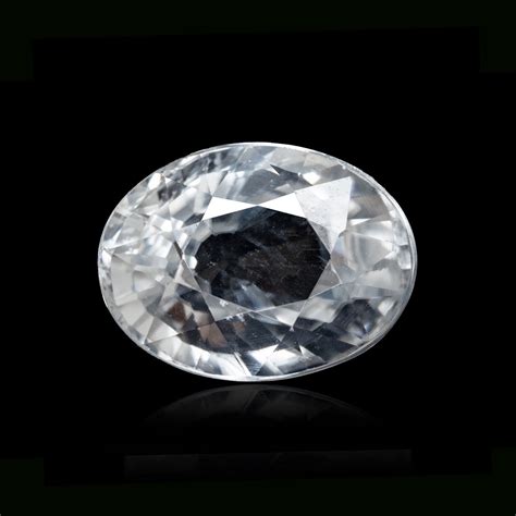 Natural White Zircon Gemstone Ceylon Mines - Luxury Quality...