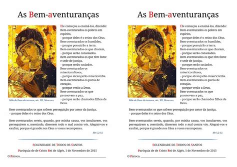 Pdf As Bem Aventuran As Par Quia De Cristo Rei Alg S Bem