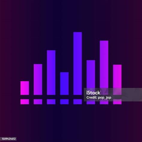 Ikon Vektor Gelombang Suara Gelombang Sebagai Equalizer Audio