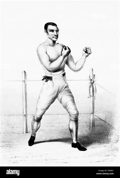 Vintage Portrait Print Of Bare Knuckle Boxer Yankee Sullivan C1811