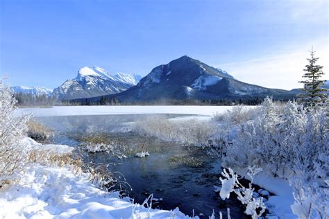 Wallpaper Snow Covered Mountain Near Lake Under Blue Sky During Daytime, Background - Download ...