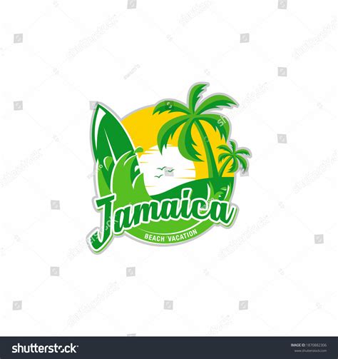 Summer Vacation Logo Design Vector Royalty Free Stock Vector