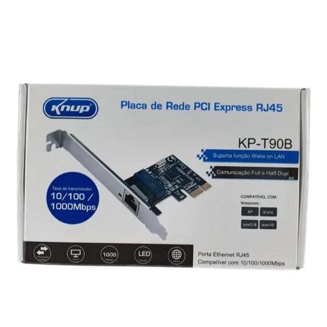 Placa De Rede PCI Knup KP T90 A JH Imports