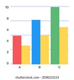 Bar Graph Relative Frequency Depicting Histogram Stock Vector (Royalty ...