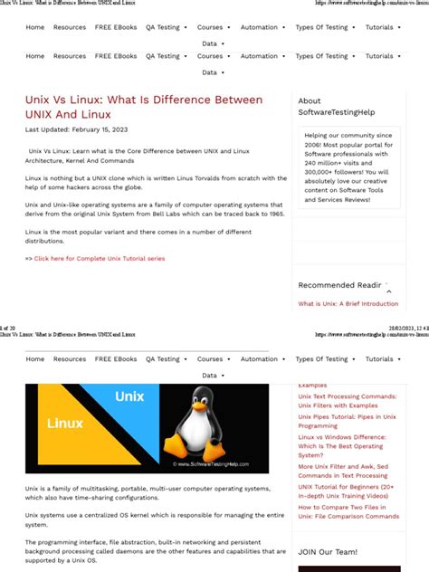 Unix Vs Linux What Is Difference Between Unix And Linux Download Free Pdf Unix Operating