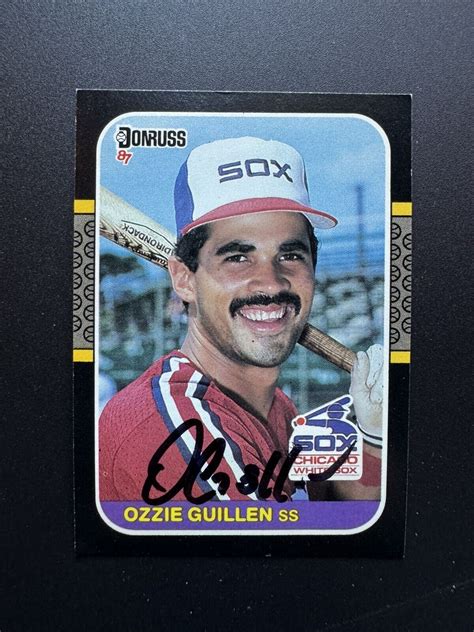 1987 Donruss 87 Ozzie Guillen Autograph Chicago White Sox EBay