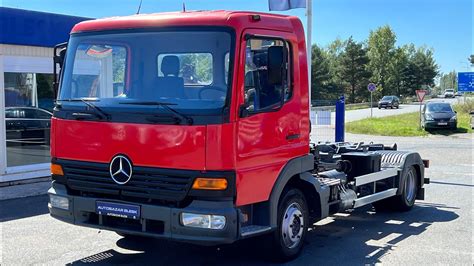 Mercedes Benz Atego Abrollkiper Krane Hiab Youtube