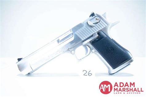 Magnum Research Desert Eagle Pistol 50 Ae Made In Israel Polished