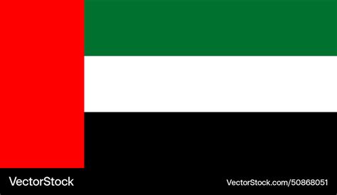 National flag of united arab emirates Royalty Free Vector