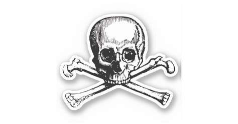 Skull pirate sticker | Zazzle