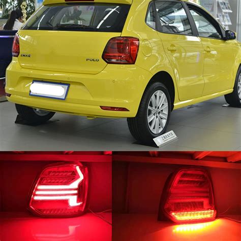 Csgjmy Set Tail Lights For Vw Volkswagen Polo Taillight Led