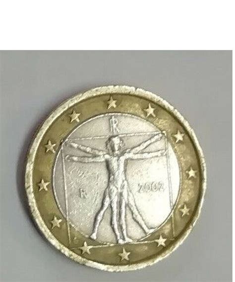 MONEDA DE UN EURO ITALIA 2002 NUMISM TICA COLECCI N BUEN ESTADO DAVINCI