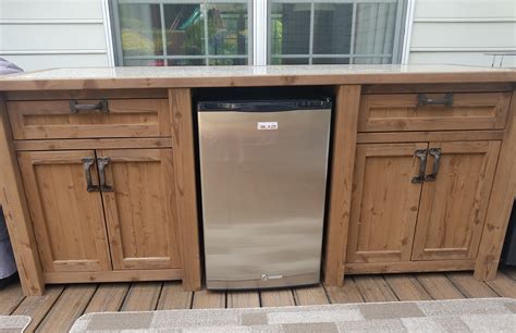 Small Outdoor Refrigerator Cabinets