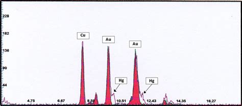 EDXRF Spectrum Of An Area Of Nose Decoration PACEB F4 00011 In The Red