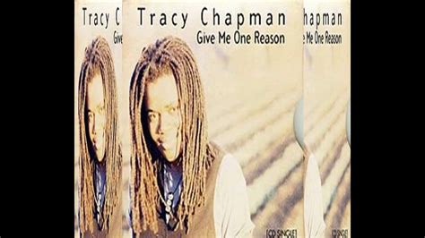 Tracy Chapman Give Me One Reason Cover Youtube Youtube