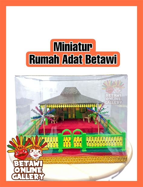 Miniatur Rumah Adat Betawi Lazada Indonesia