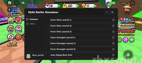 Toilet Battle Simulator Auto Farm Wins Auto Equip Auto Strength