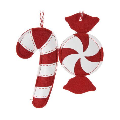 Kersthangers Vilt Snoep, Set van 12 | Thimble Toys