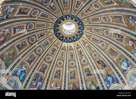 St. Peter's Basilica - dome interior Stock Photo - Alamy