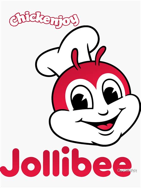 "Jollibee Chickenjoy Filipino Fast Food design " Sticker for Sale by ...