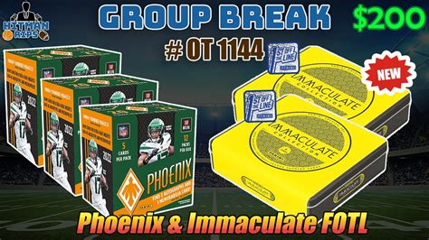 Tuesday Night Breaks New Immaculate FOTL Flawless Full Case The Cup