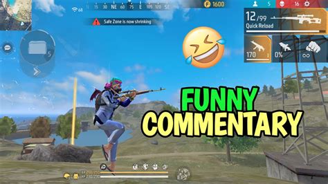 Free Fire Funny Commentary😂😅😂 Funny Commentary Free Fire Free Fire