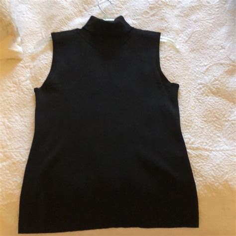 Sweaters Dana Buchman Sleeveless Turtleneck Great For Layering Or