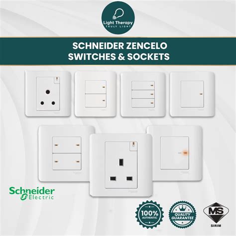 Schneider Zencelo Switches Socket With Ondicator Suiz Lampu