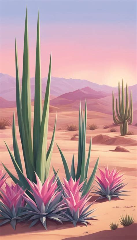 Aloe Vera Plants Aesthetic Illustration Backgrounds Free High Res