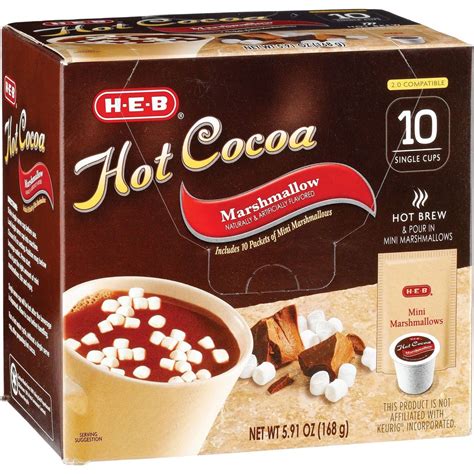 H E B Hot Cocoa With Marshmallows Single Serve Fig App