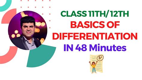 Basics Of Differentiation Introduction To Differentiation