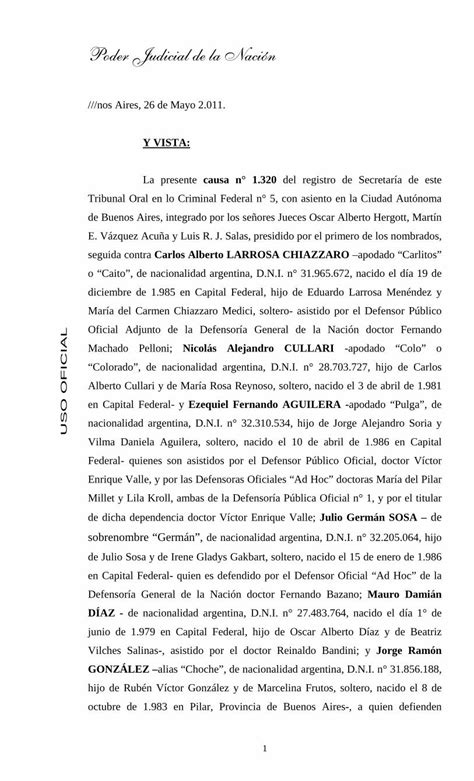 Pdf Poder Judicial De La Nación Pensamiento Penal · A Su Vez Expuso Que El Cuerpo Sin Vida