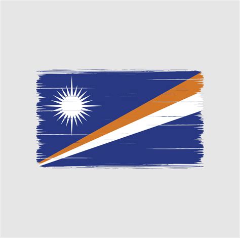 Marshall Islands Flag Brush National Flag Vector Art At Vecteezy