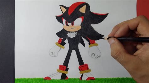 Dibujando A Shadow Sonic Prime Drawing Shadow Youtube