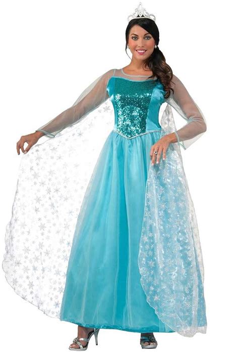 Snow Queen Elsa Womens Costume Adults Elsa Frozen Costume