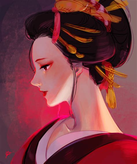 Oiran By Evabeesmith On Deviantart