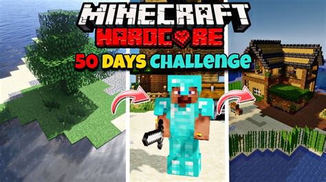 Surviving😳100 Hardcore😱days Of Minecraft On🥲sand Island Zlember Youtube