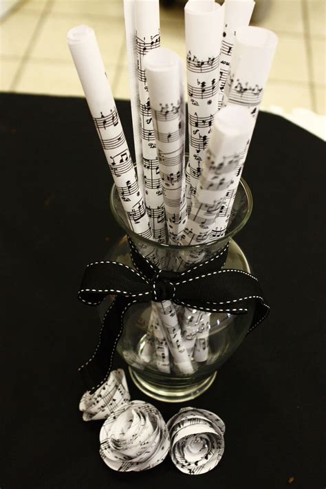 #musicinspiration Music Centerpieces, Music Notes Decorations, Wedding ...