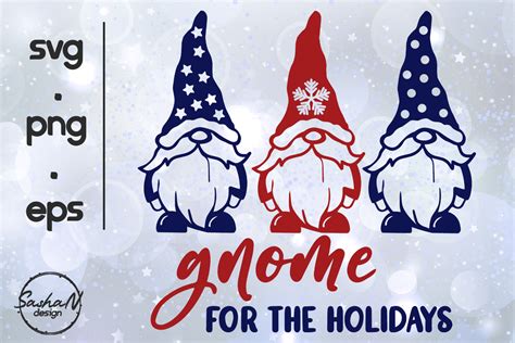 Gnome For The Holidays Christmas Gnome Graphic By Sashanikart