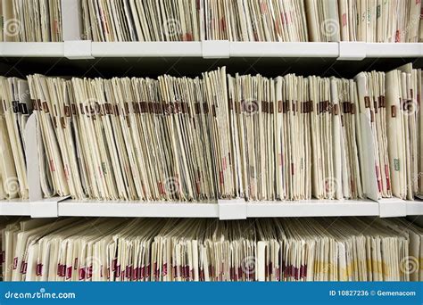 Files Organized On Shelf Stock Photo Image Of Archives 10827236