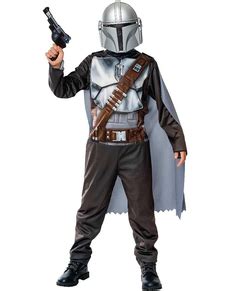 Deluxe The Mandalorian Kostume til Børn Star Wars Det sejeste