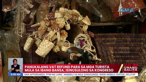 Panukalang Vat Refund Para Sa Mga Turista Mula Sa Ibang Bansa