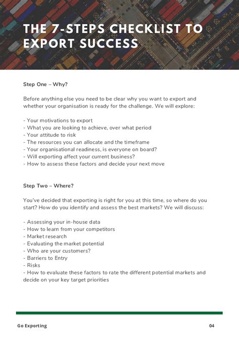 7 Steps Guide And Checklist To Exporting Eloquens
