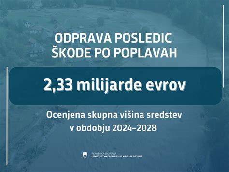 Vlada je sprejela program odprave posledic neposredne škode na stvareh